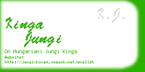 kinga jungi business card